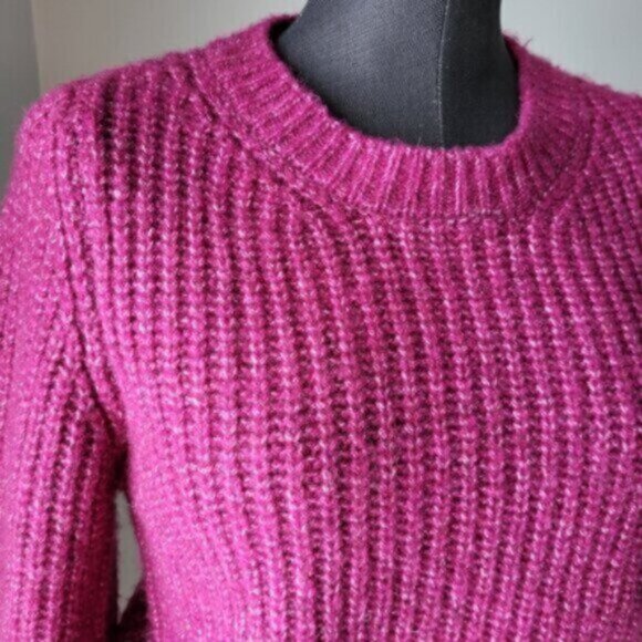 DEX Loose  Knit Sweater Magenta NWT Sz Small - Picture 4 of 12